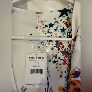 NWT Free People Back to Basics Floral Wrap Tunic/Dress thumbnail 7