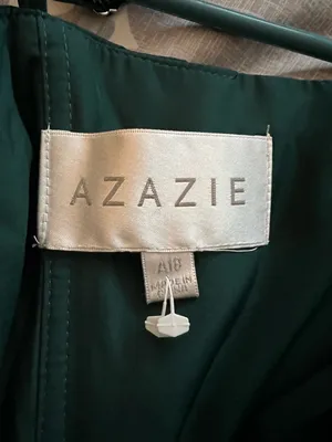 Azazie Green Spaghetti-Strap Maxi Dress thumbnail 2
