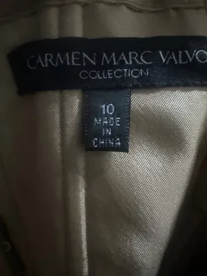 Carmen Marc Valvo Collection Womens 10 Gold Strapless Corset Cocktail Dress thumbnail 7