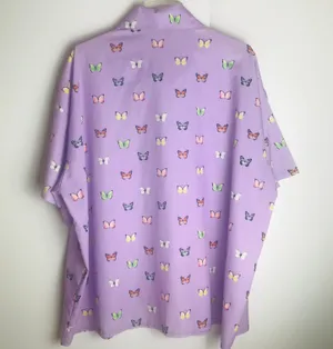 Butterfly Print Button Down Top thumbnail 3