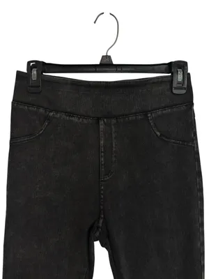 HALARA Flex High Waisted Pocket Denim Casual Leggings Washed Black size M thumbnail 3
