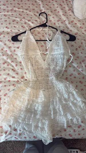 Edikted Lanney Ruffled Sheer Jumpsuit thumbnail 3