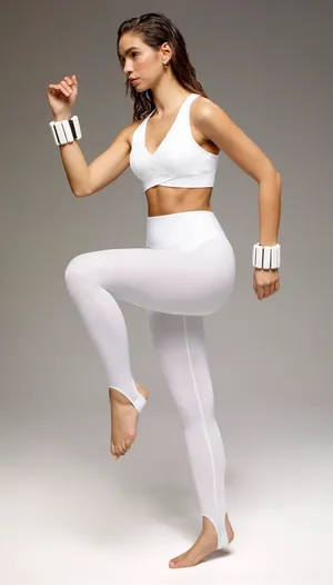 Michi Ambient Stirrup Leggings White thumbnail 1