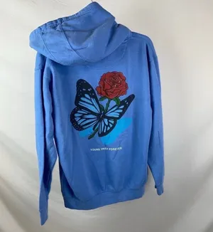 Rose hoodie Blue Size M thumbnail 5