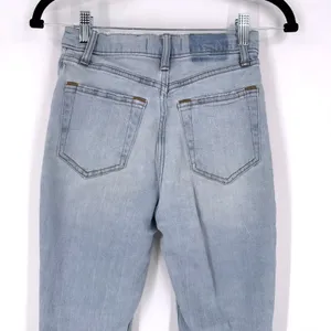 Abercrombie & Fitch Ultra High Rise Ankle Straight Jeans Distressed Size 25‎ thumbnail 8