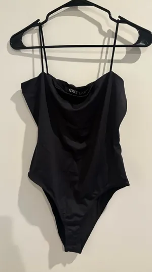 Grey Lab Bodysuit Black Medium New with Tags thumbnail 1