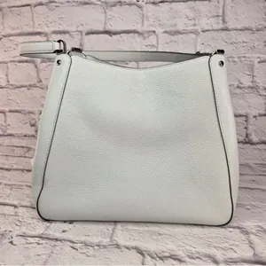 Kate Spade Leila Triple Medium Compartment Leather Shoulder Purse Lime Sherbert thumbnail 5