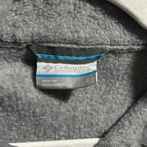Columbia Women’s Size S Fleece Jacket Gray Heathered Mock Neck Full Zip thumbnail 6