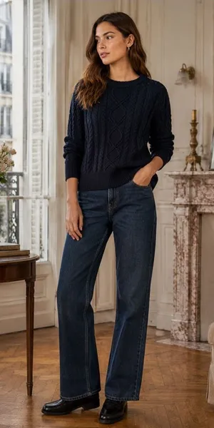 Lauren Ralph Lauren Cable Knit Sweater Size XS thumbnail 1