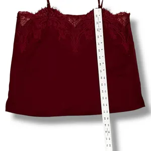 Lulus Camisole Cami Top Wine Colored, Spaghetti Strap, Loose Fit, Size Small thumbnail 5