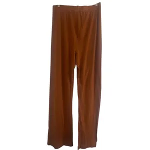 ✨SKIMS Sleep Jasper Drawstring Wide Leg Loungewear Burnt Orange Sz Med Pants✨ thumbnail 4