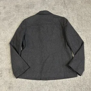 J Crew Coat Womens Medium Wool Blend Full Zip Jacket Gray Preppy Lined Classic thumbnail 4