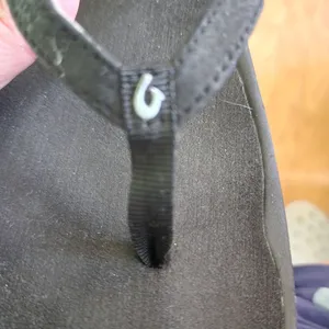 Olukai Flip‎ Flops Womens Size US 6 Black Thong Straps Beach Minimalist Casual thumbnail 6