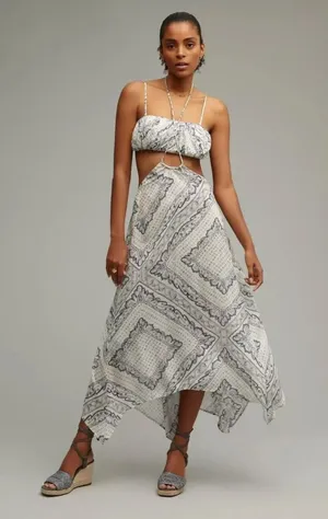 Anthropologie Suspender Skirt Set thumbnail 1
