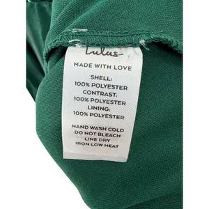 Lulus Going Glam Dark Green Sequin‎ Bustier Skater Dress Mini Party Medium Flaw thumbnail 6