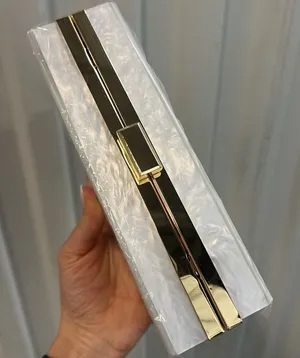 Rachel Zoe BOS Acrylic Pearl Box Bag / Clutch in White thumbnail 1