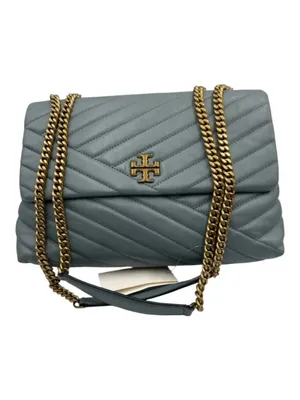NWT Tory Burch Kira Chevron Small Convertible Bag Rainwater MSRP $598 thumbnail 5