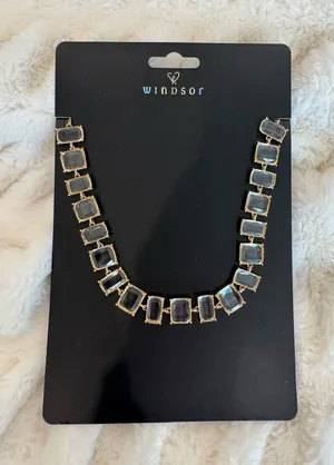 Windsor Gold & Crystal Plated Necklace thumbnail 1