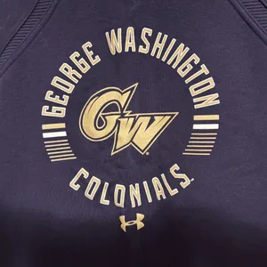 George Washington Colonials Sweatshirt Dark Blue Womens Xtra Small Under Armour thumbnail 2