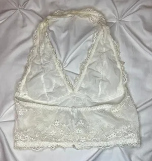 Brandy Melville White Lace Bralette thumbnail 2
