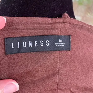 Lioness Del Gato Women's Chocolate Brown Corset Top Size M thumbnail 6
