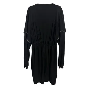 TOV Holy-G inc Black Long Sleeve Zipper Dress Size 40 L Pockets Punk Grunge Goth thumbnail 2