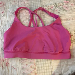 Lululemon Athletica Pink Sports Bra with Crossed Straps thumbnail 1