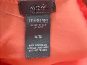 Aerie Go Coconuts Coral Pink Scoop One Piece Swimsuit Size XL thumbnail 6
