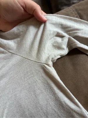 Old Navy Beige V-Neck Long Sleeve Top thumbnail 6
