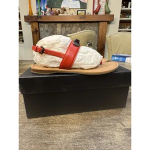 Coach Gracie Swagger Thong Sandals Burnt Orange Size‎ 5.5 New In Box thumbnail 7
