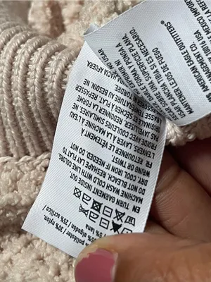 AMERICAN EAGLE | Cream Oversized Chenille Crew Neck Sweater Sz XXL thumbnail 8