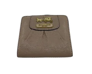 Coach Beige Leather Wallet thumbnail 1