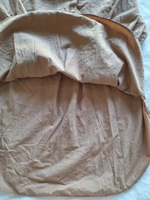 Anthropologie Charlie Side Button Tunic Shirt Brown Tan Sz S Cotton thumbnail 5
