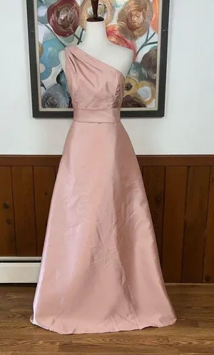 Beautiful New Alfred Sung Satin Twill Mother of the Bride/Bridesmaid Gown! thumbnail 1