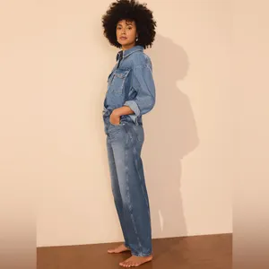 Mint Velvet Barrel Mid Indigo Jeans 6 Short thumbnail 4