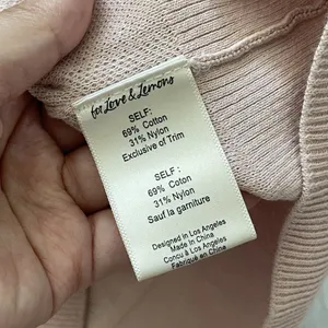 For Love & Lemons Cardigan striped knit womens Pink Cream (small) lightweight thumbnail 8