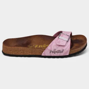 Birkenstock Papillio Madrid Womens 9 Narrow Pink Paisley Cork Slide Sandals thumbnail 2