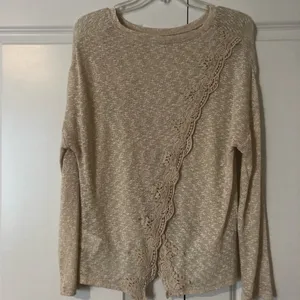 Buckle Light Tan Open Back Sweater thumbnail 2