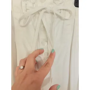 Free People Margate Paperbag Pants Women White High Waisted Trouser Pleated $98 thumbnail 3