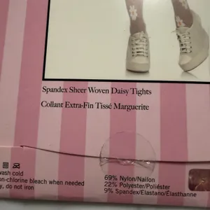 Leg Avenue Spandex‎ Daisy Pantyhose Adult One Size Fits 90-160 Lbs 70 Denier thumbnail 7