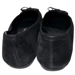 Delman New York Women’s Size 7 Black Metallic Patent Toe Brook Ballet Flats thumbnail 6