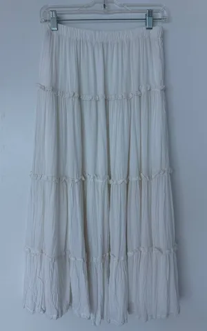 Aritzia Wilfred White Maxi Skirt Size Small thumbnail 1