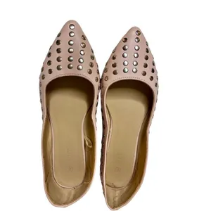 Wild Diva Blush pink Studded Pointed Toe Ballet Flats Women’s Shoes Size 8 thumbnail 7