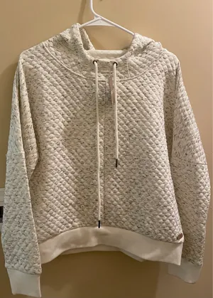 BKE Buckle Pullover Quilted Hooded Hoodie Sweatshirt Women’s XS New NWT thumbnail 1