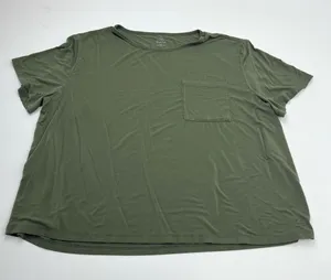 Cozy Earth Women’s Short Sleeve Shirt Top Size XL Pocket Bamboo Blend‎ *FLAW thumbnail 1