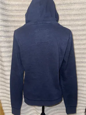 Hollister Navy Blue Pullover Hoodie Size L thumbnail 4