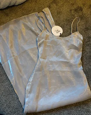 Princess Polly Silver Maxi Dress thumbnail 1