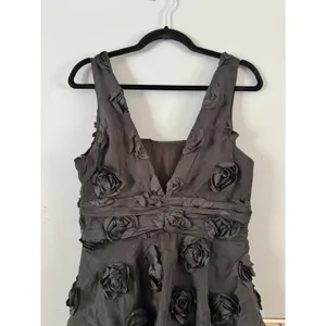 NWOT Lulus Exceptional Entrance Black Sleeveless Tiered Rosette Midi Dress Small thumbnail 7