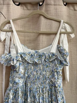 Floral Printed Contrast Shoulder Strap Midi Dress Last One Size Small thumbnail 14
