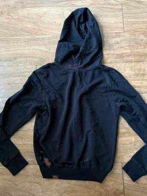 Black Zip-Up Hoodie Sweater thumbnail 2